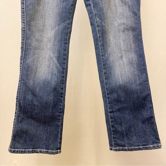 Wrangler 9/10 Rock 47 Ultra Low Rise Jeans Bootcut Womens Colorful Wings Stretch - Picture 5 of 13